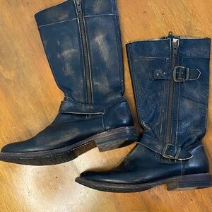 Bed Stu Black Heeled Boots